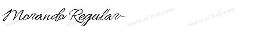 Morando Regular字体转换